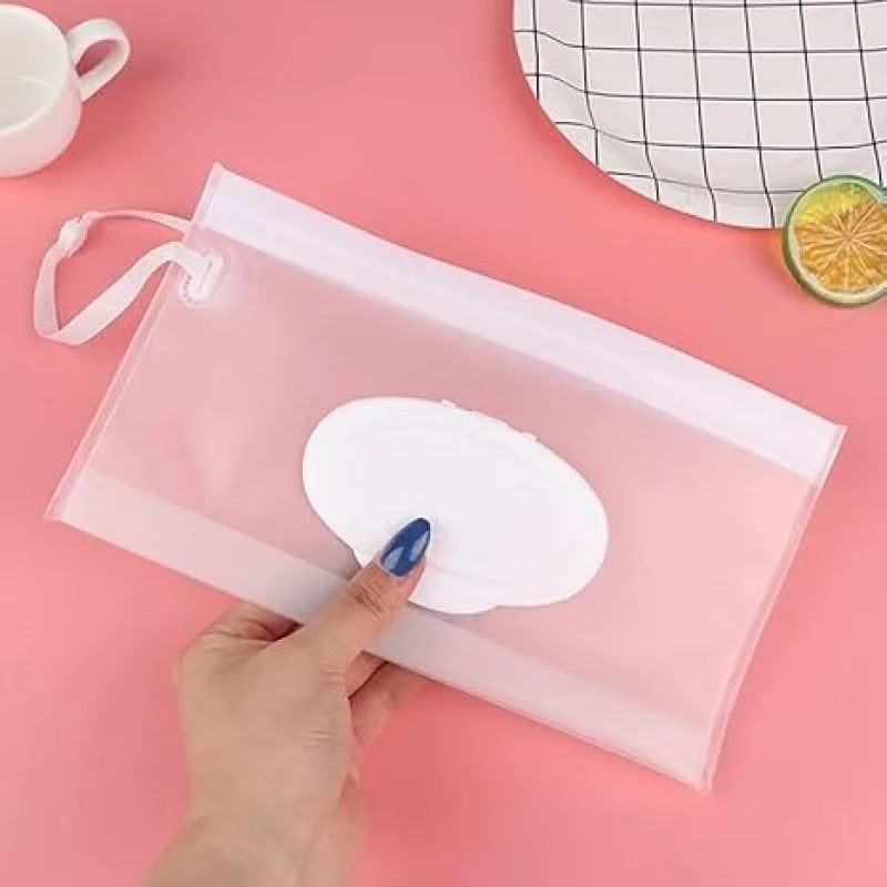 1/3Pcs Reusable Wet Wipes Pouch, Waterproof Travel Wipes Dispenser Bag, Portable Flip-Top Wipes Holder for Baby & Outdoor