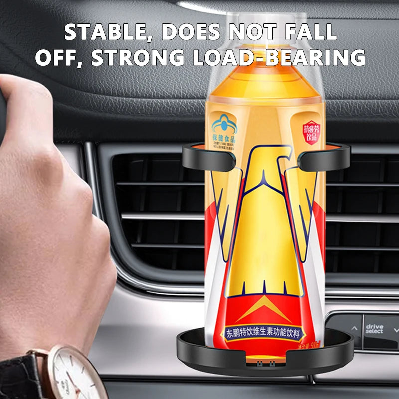 SEAMETAL Car Air Outlet Vent Cup Holder Universal Air Vent Storage Bottle ABS Water Cup Bracket Foldable For Milk Coffee Holder