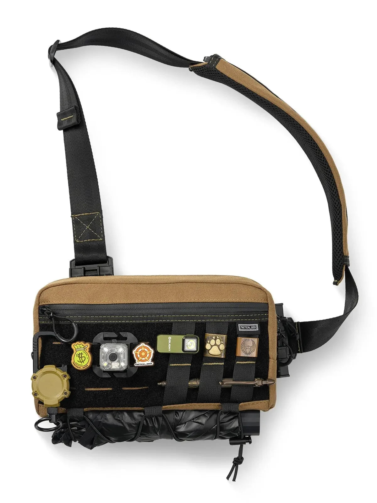 Tactical Geek Cache L3 EDC Sling Bag Chest, Lightweight Shoulder Daypack
