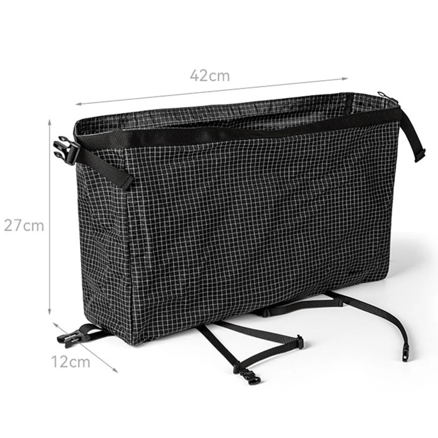 Ultralight Dyneema Backpack Top Lid Waterproof Expansion Pouch Multifunctional External Storage Bag for Hiking & Mountaineering
