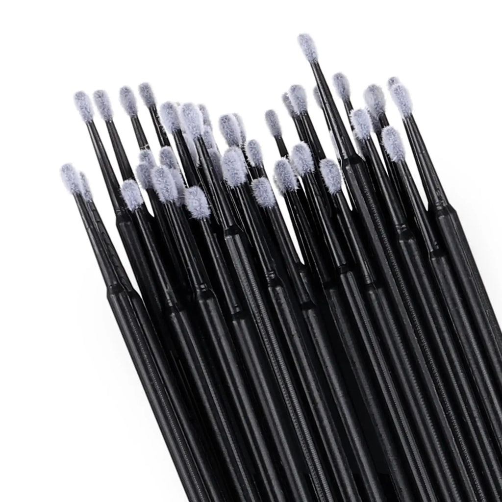 100Pcs Eyelash Cleaning Brush Lash Extension Micro Cotton Swab Individual Eyelashes Microbrush Beauty Makeup Clean Remover Tools