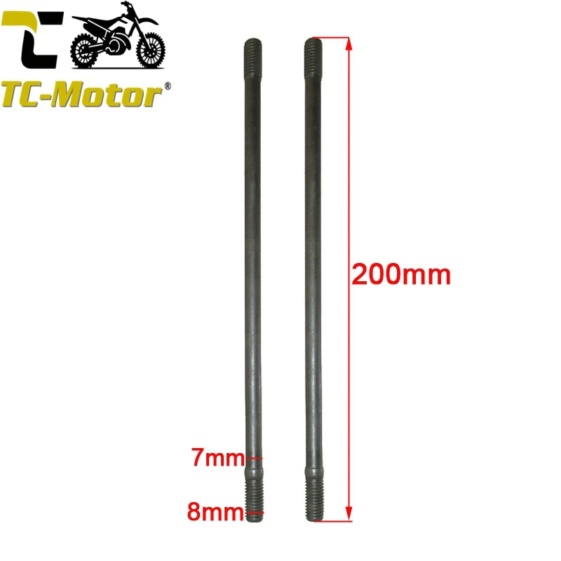 TC-Motor Cylinder Stud Bolt B M8x200mm For Zongshen 190cc Daytona Anima 190FE ZS1P62YML-2