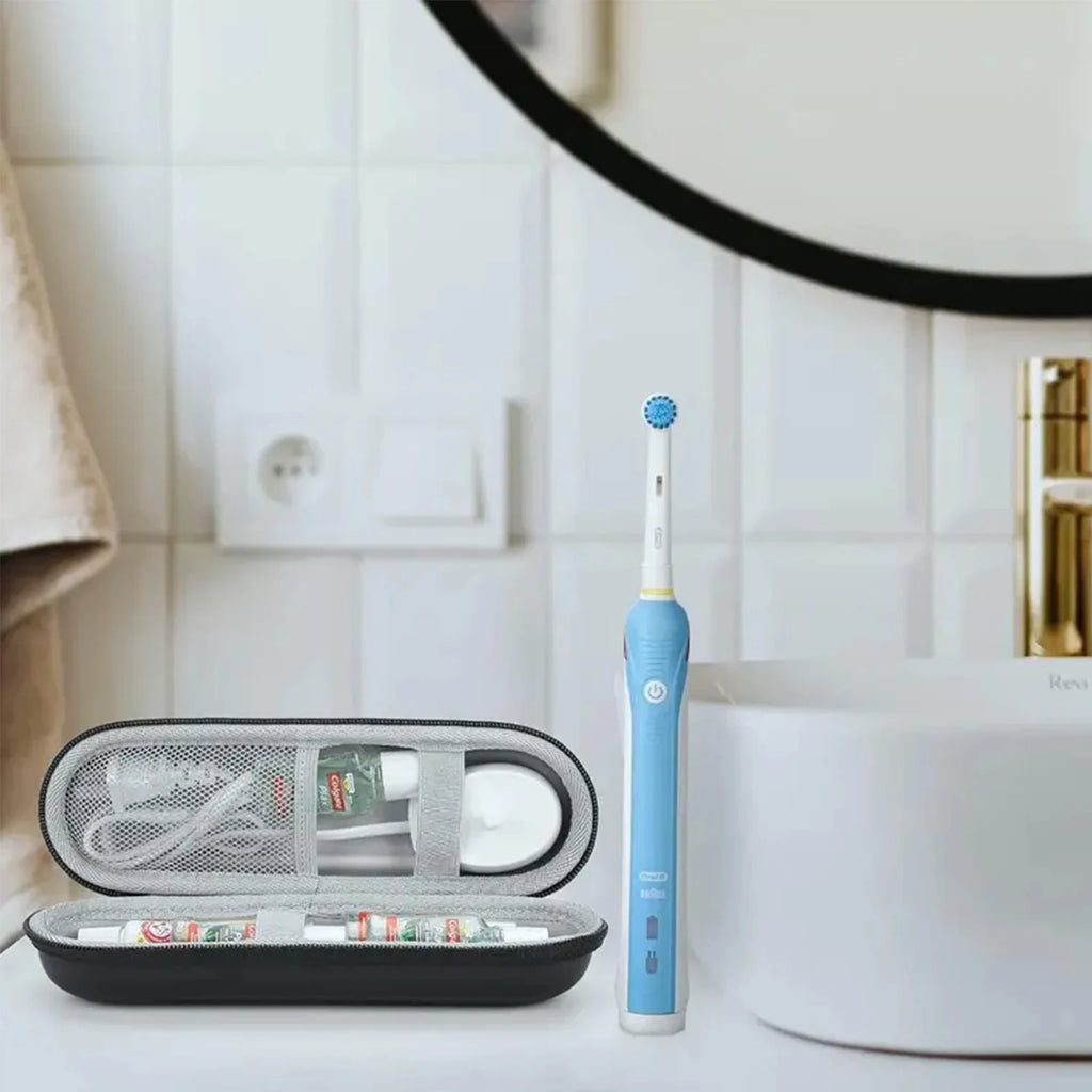 Case for Braun Oral B/Oral-b Pro/Philips Sonicare/Sonic Electric Toothbrush with Accessories Storage, Portable Holder Protective