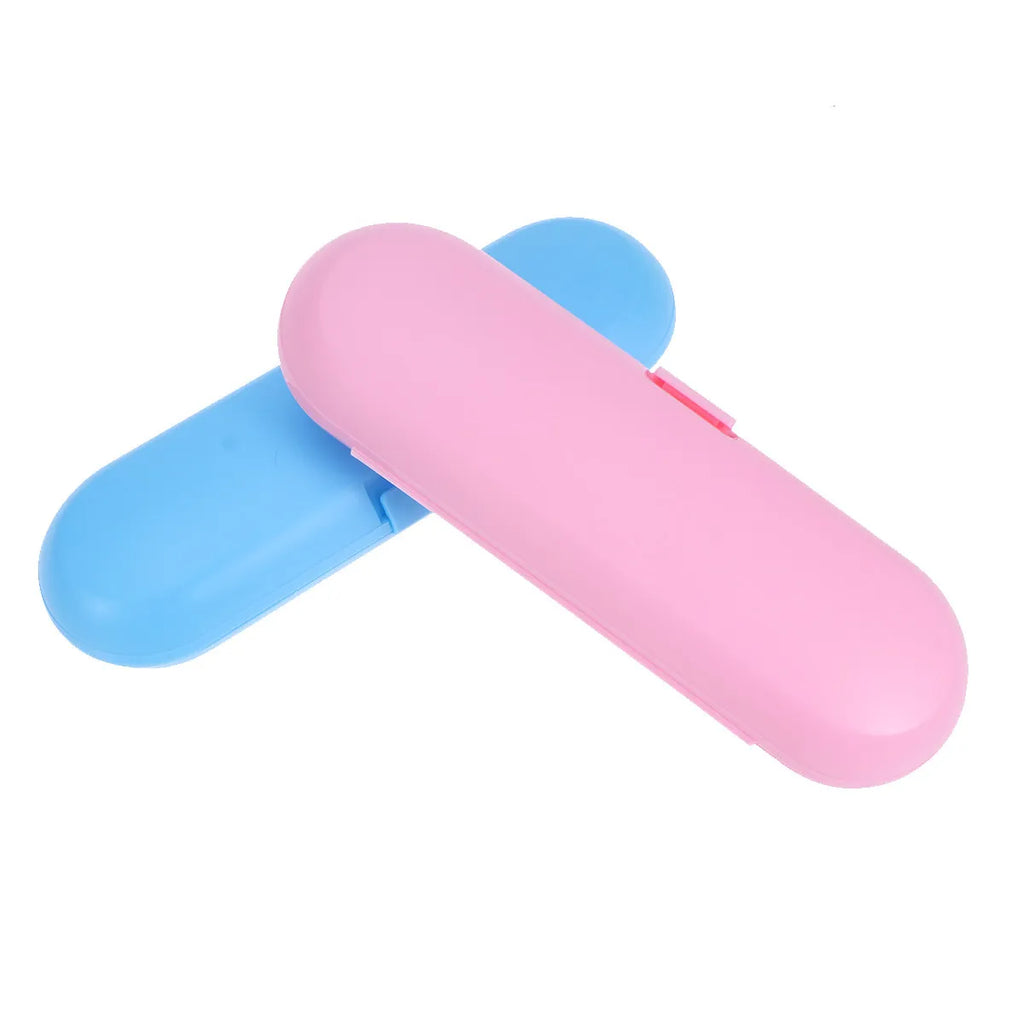2Pcs Premium Electric Toothbrush Holder Box Compact Travel Case for Electric Toothbrush Head and Handle Eco Friendly PP Material