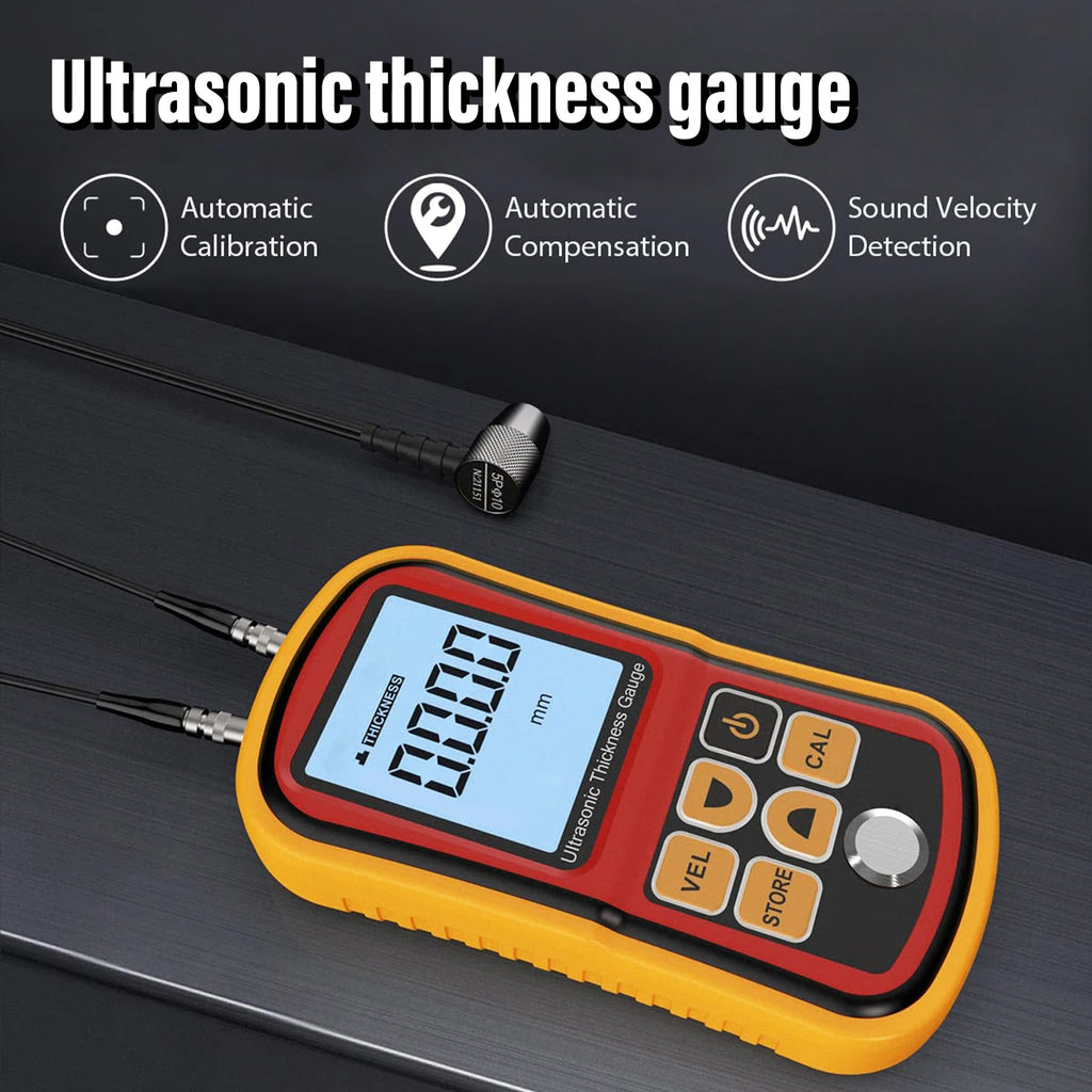 Ultrasonic Thickness Gauge For Cars Metal Meters Paint Thickness Tester Measurement 1.0-300mm Suitable For Various Materials