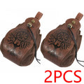 Genuine Leather DND Dice Bag Tray - Cute Drawstring Pouch RPG D&D Roleplaying Coin Purse Gift Ideas STZ04