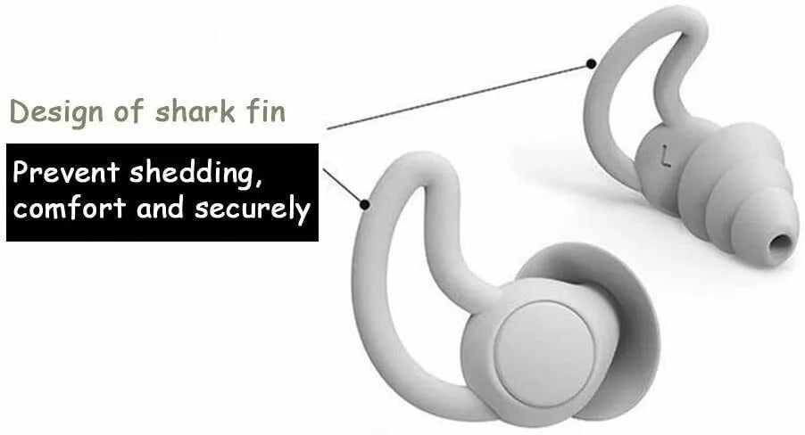 Washable Silicone Earplugs with Noise Cancelling Features Perfectly Designed for Sleeping on Your Side or Active Environments