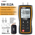 SNDWAY SW-512 Digital Pressure Gauge Differential Gas Pressure Gauge Measuring Instruments, Barometric Gauges/SW-512B/SW-512C