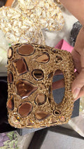 luxury full diamond hollow handbag multi-color rhinestone shining design exquisite and smart dinner bag