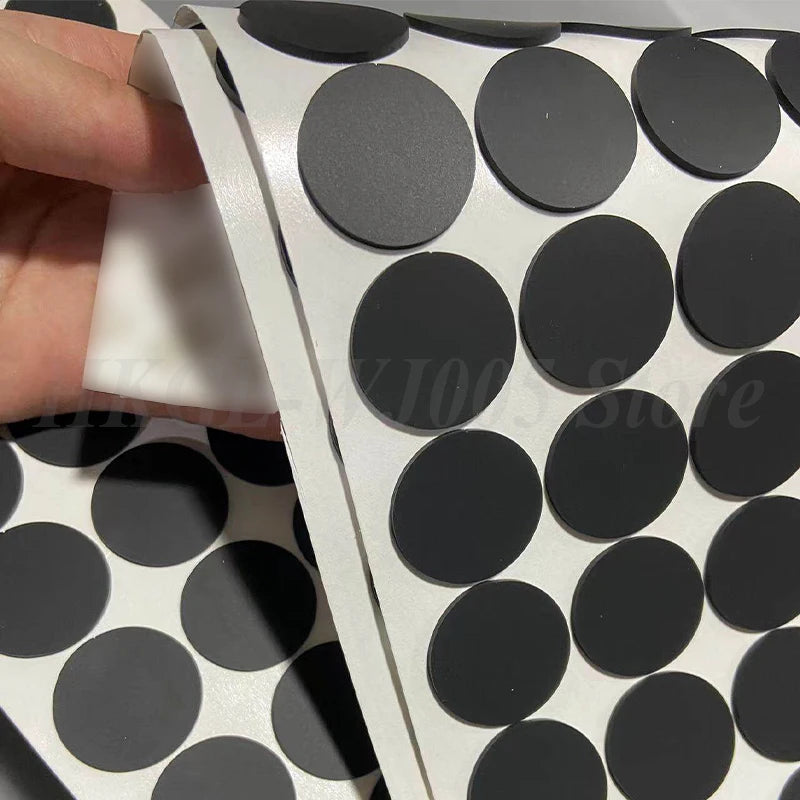 Black Self Adhesive Silicone Rubber Feet Pad Furniture Foot Pad Round Anti Slip Pad for Laptop Keyboard/Furniture Dia 5-30mm