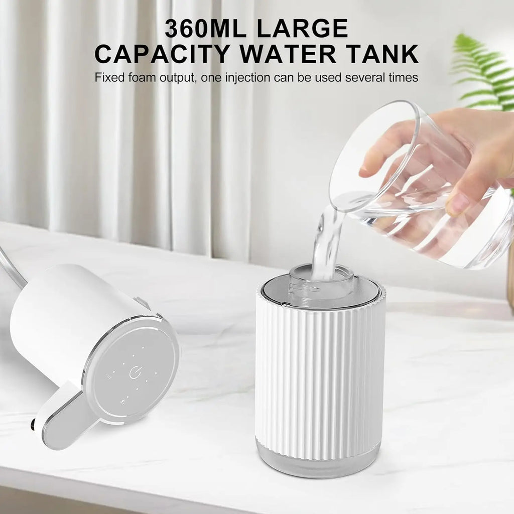 350ML Soap Dispenser Foam Liquid Wall-Mounted IPX5 4-Levels Adjustable Rechargeable Electric Intelligent Automatic Sense