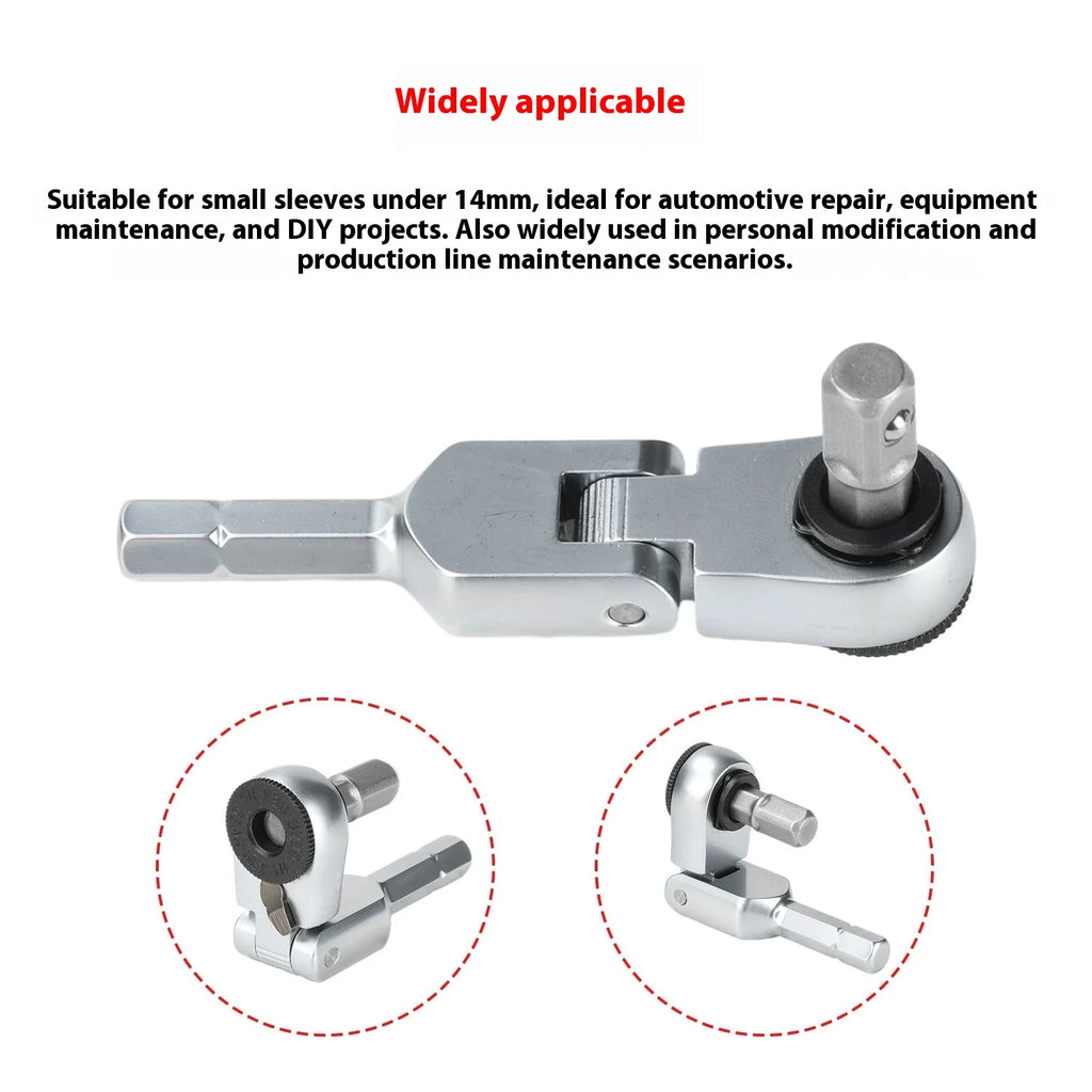 New Socket Torque Wrench Hand Tools 6.35mm Screwdriver Stainless Steel Hexagonal Ratchet Wrench Toughbuilt Mechanic Manual Tools