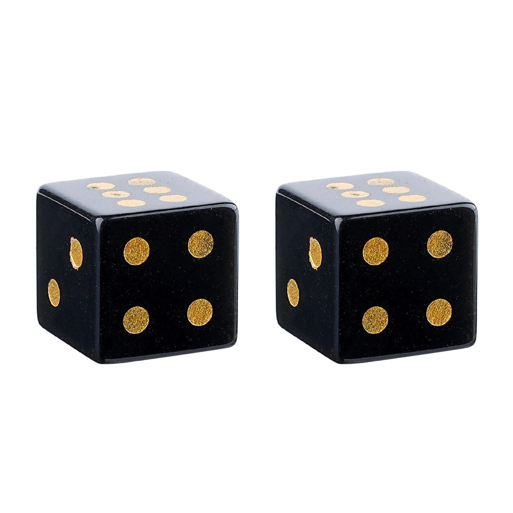 2PCS 6-Sided Mahjong Dice Polished Energy Stones Crystal D6 Mahjong Dices for Casino Games Craps DIY Crafts Spiritual Decor