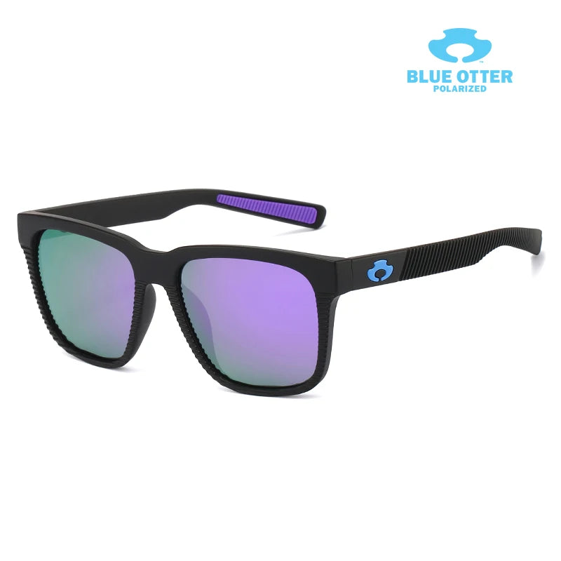 BLUE OTTER Polarized Sports Sunglasses UV400 for Cycling Fishing Running Driving Men Women Outdoor Eyewear with Box BT03