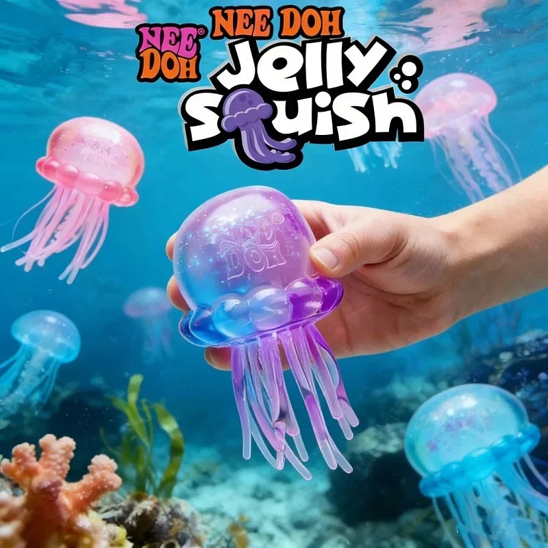 NeeDoh Squishy Schylling Atomic ///Stress Relief Ball Squishies Blind Box Party Gift Stress Relief Toy Sensory NeeDoh Fidget Toy