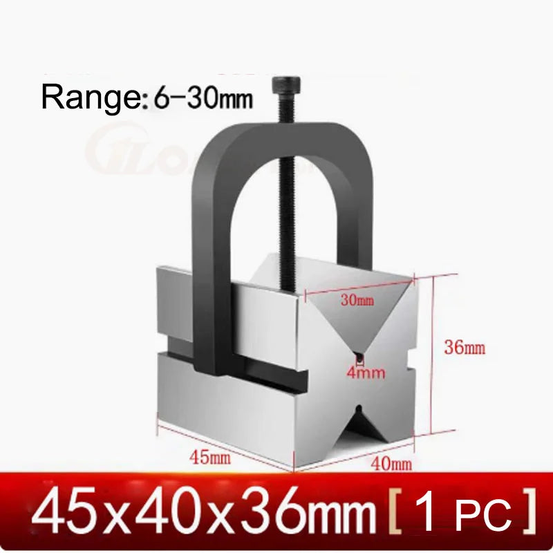 1pc New V30 V33 High Precision V Block Clamp set Machinist Blocks Precision Matched Multi-use Gauge 45x40x36mm Measureing Tool