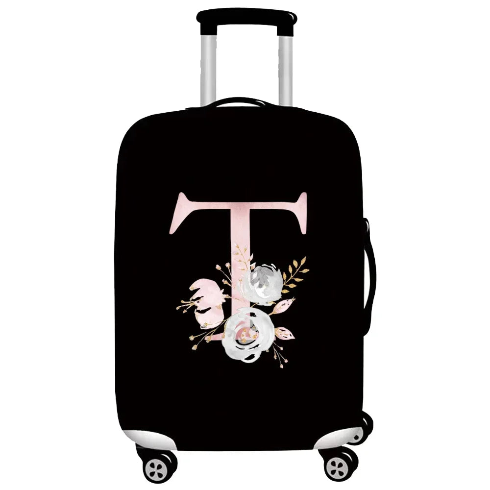 Thick Elastic Luggage Protective Cover Suit for 18-32 Inch Suitcase Covers Trolley Cover Travel Accessorie Pink Flower Series