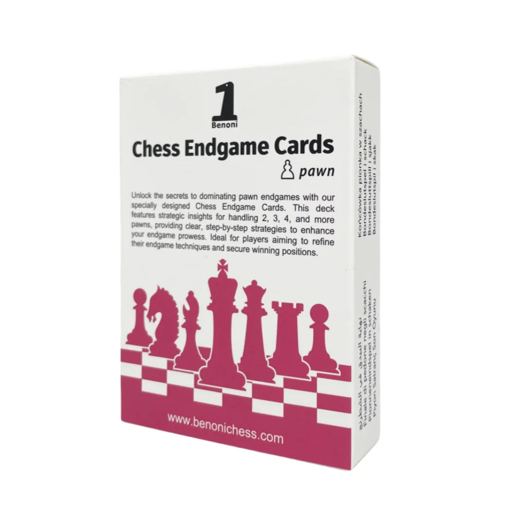 Benoni Chess Openings Cards -  Best gift for chess lovers to study chess strategy, tactics, opening moves