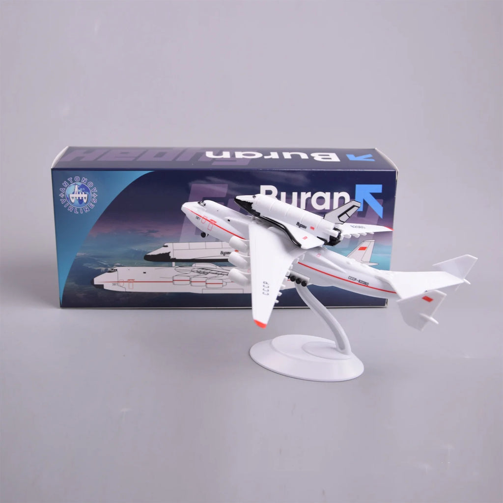 1:400 Scale Airplane Model Antonov AN225 Mriya Spacehuttle Transport Model Replica plane Toy Souvenir Hobby Collection gift