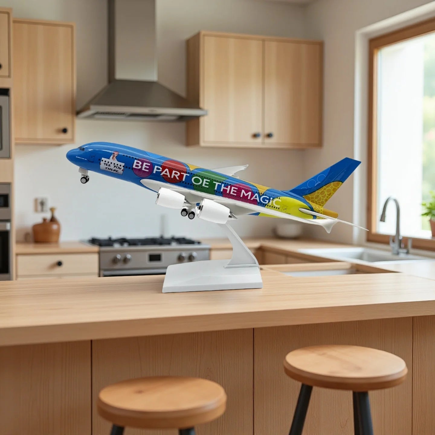 30CM Scale A380 Dubai Expo Painted Aviation Airlines Airplanes Plane Model Aircraft Resin Model Toys Plane Model Child Toy with