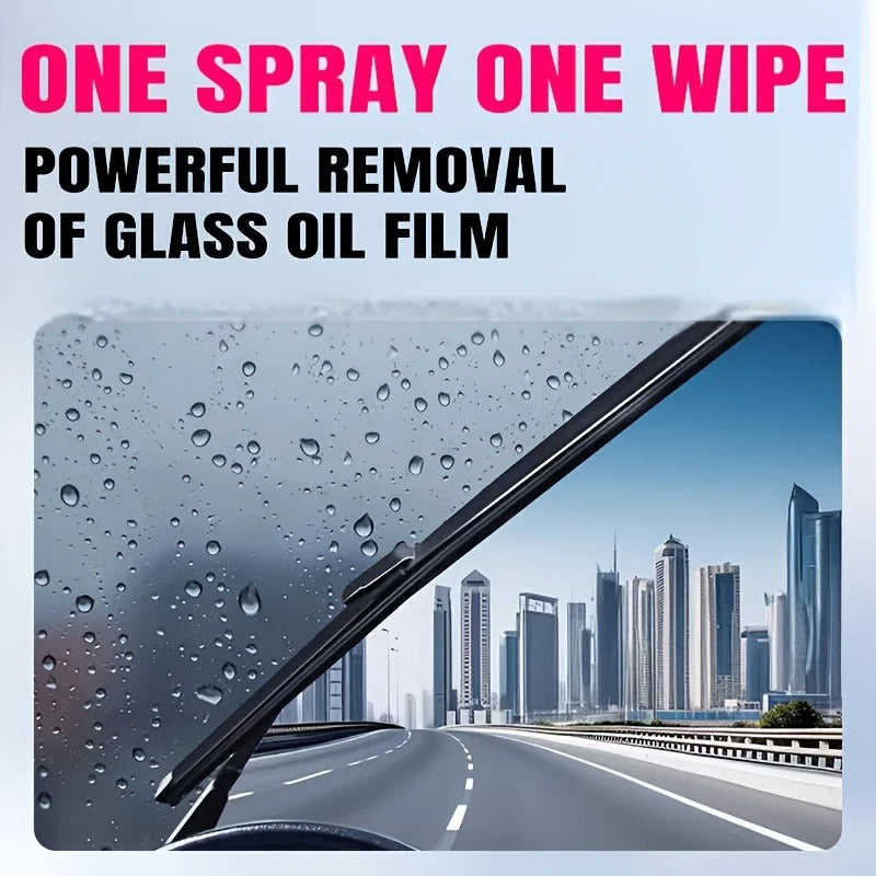 Car glass concentrated coating windshield washer fluid, a magic tool for cleaning and caring for car glass oil film