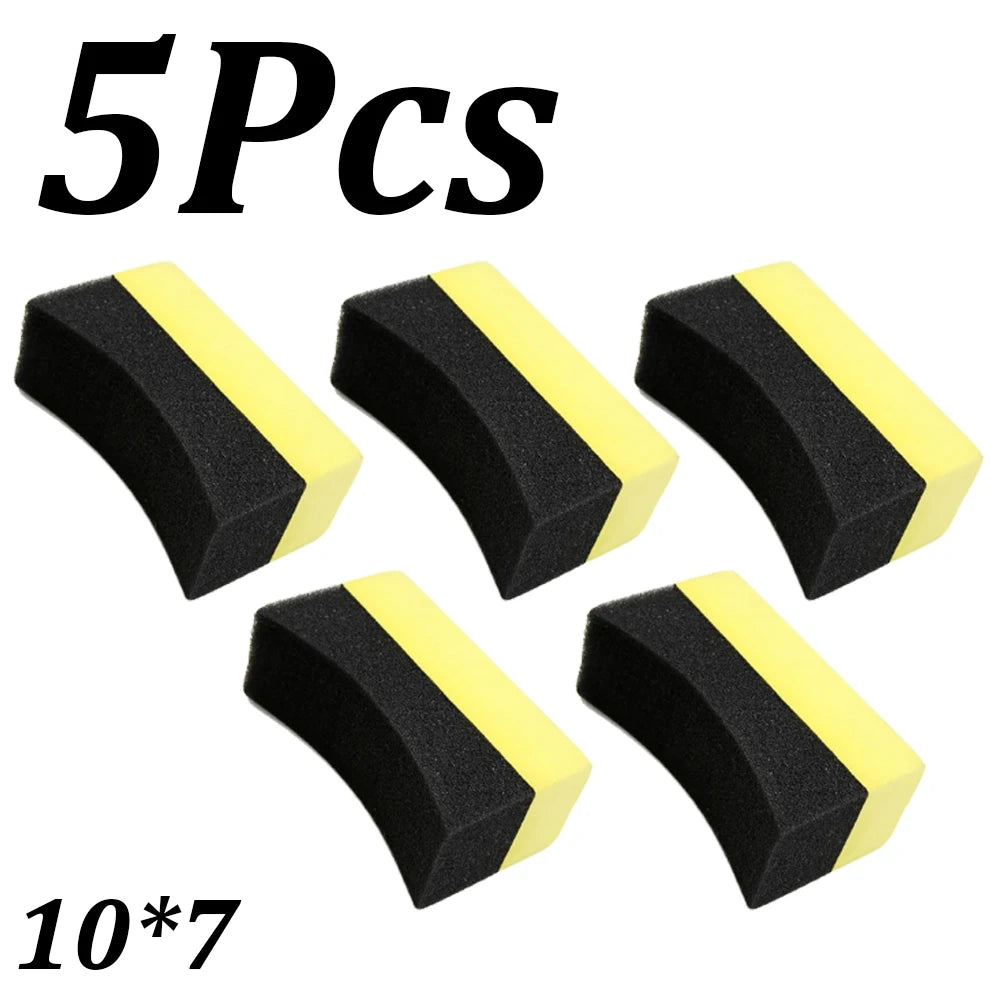 1-30Pcs Car Wheel Polishing Waxing Sponge Brush Tire Cleaning Wiper Sponge Pad Car Wash Wiper Cleaning Tool Car Wash Accessories