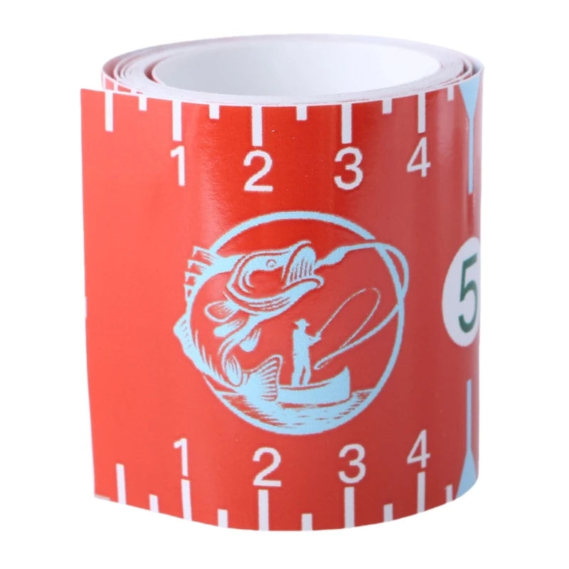 Sticker Tape for Boats Kayak Fishing Fish Measuring Device Fishing Ruler Adhesive Fish Ruler, 51Inch Fish Measuring Tape