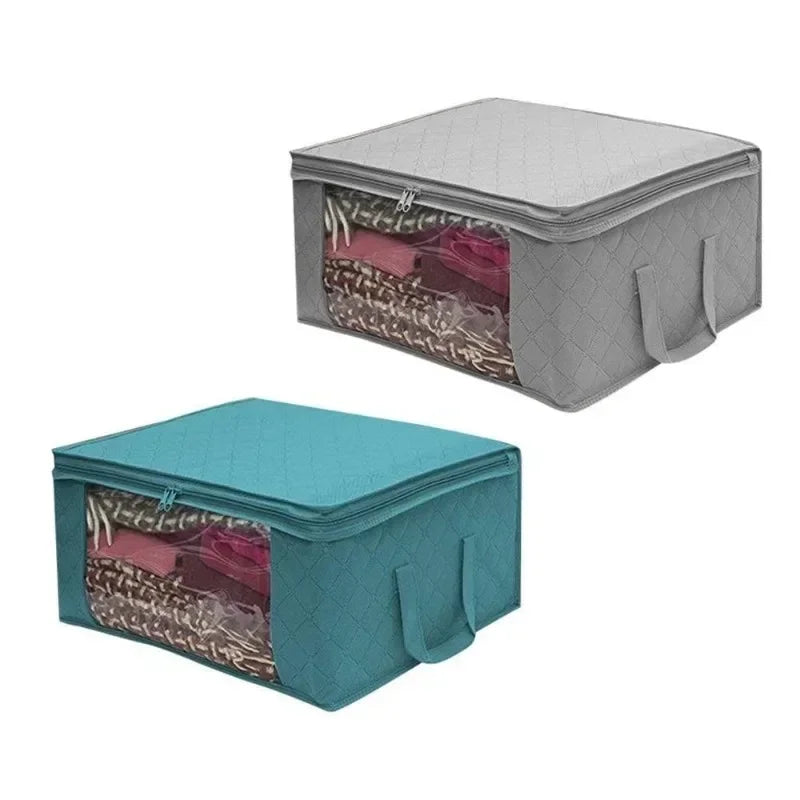 1pcs Non Woven Fabric Folding Clothes Storage Bag Clothes Collecting Case Toys Quilt Blanket Storage Organizer for Home