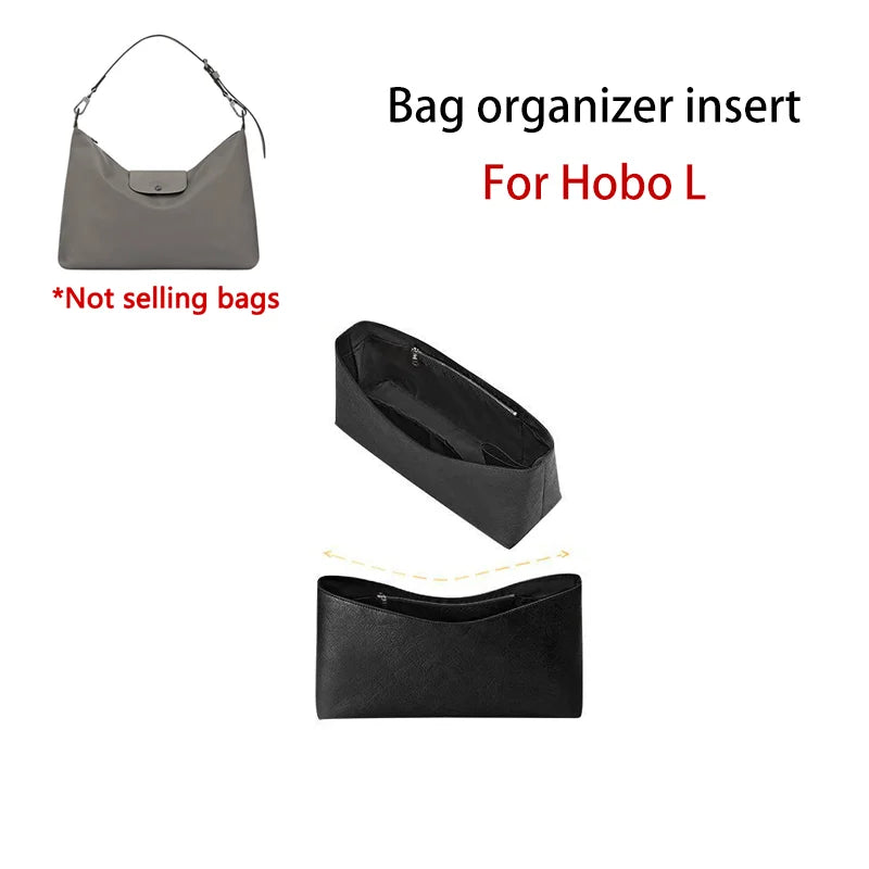 Tyvek Bag Insert For Le Pliage Xtra Hobo L,Lightweight Waterproof Bag Organizer Insert,Handbag Shaper Inner Storage Bag