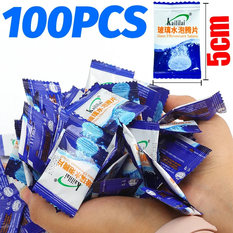Car Windshield Washer Fluid Tablets Concentrated Effervescent Solid Wiper Glass Cleaner Auto Cleaning Agent Accessories Tool Kit