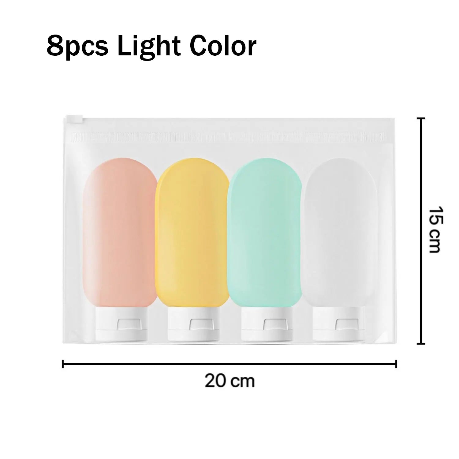 4Pcs Travel Bottles Set Refillable Bottle Cosmetic Containers 60ml Cream Lotion Shampoo Travel Dispenser Squeeze Tube Makeup
