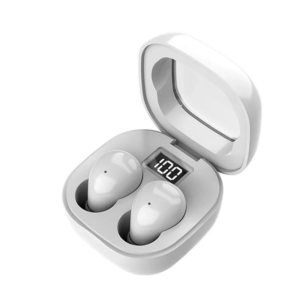 Mini TWS Wireless Bluetooth Headphones In-Ear Invisible Sleep Earbuds With Mic Noise Cancelling Earphones HiFi Music Headset