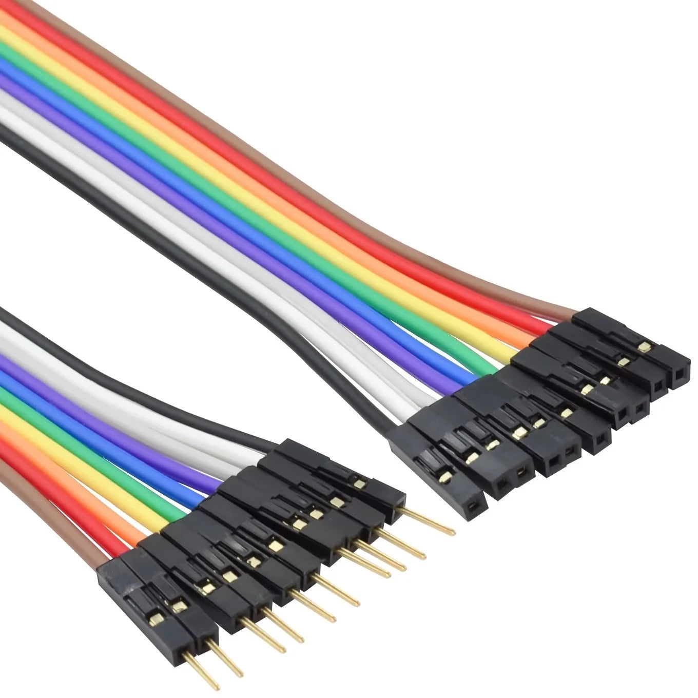Pure copper dupont wire thickened 28 core female to female male to female color cable 2.54 terminal connection wire gold-plated