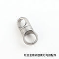 EDC Titanium Damascus Stainless Zirconium 360° Rotatable Keychain Buckle Keychain Car Pendant EDC Outdoor Tool