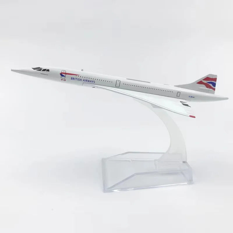 1:400 Scale 14cm Model Alloy Concorde Air British /France Airplane 1976-2003 Airline Display Toys Model Collection Gifts Fans