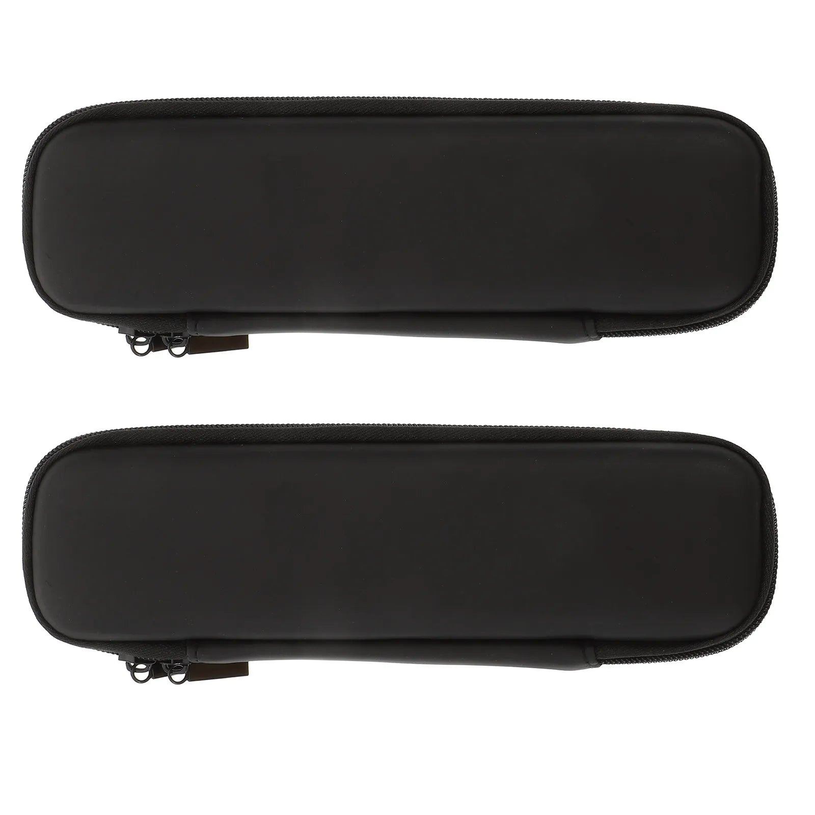 2Pcs Electric Toothbrush Cases Portable Travel Protective Hard Eva Zipper Storage Box Waterproof Shockproof Black