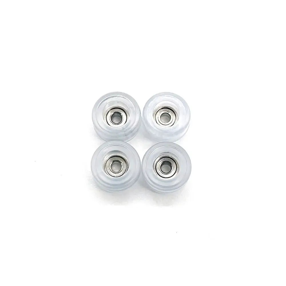 4Pcs Durable Professional Bearing Wheel Urethane PU Metal Fingerboard Wheels CNC Mini Finger Skate Board Accessory