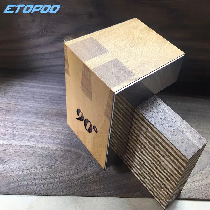 90 Degree Japanese Black Walnut Dovetail Saw Guide Magnetic Hand Cut Jig Marker Wood Joint Gauge for Precision Woodworking