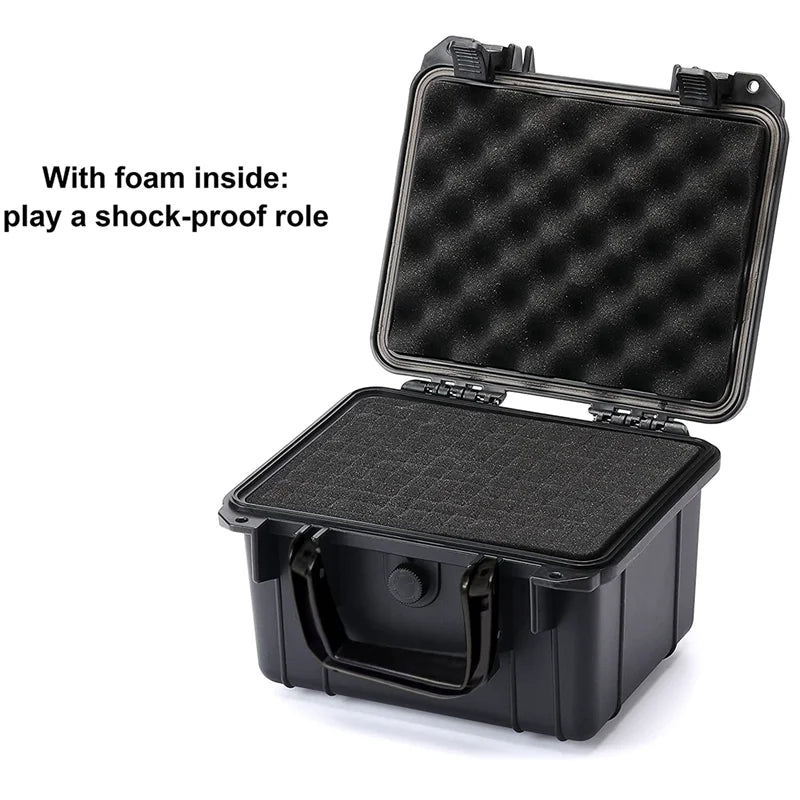 Waterproof Hard Toolbox Portable Plastic Suitcase Tools Impact Resistant Precision Equipment Tool Box  with Sponge Storage Box