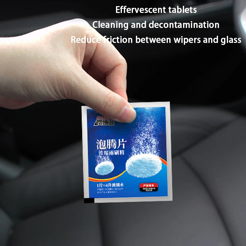 20-1PCS Concentrated Tablets Detergent Car Windscreen Wiper Solid Effervescent Tablets Cleaning Windshield Window Glass Cleaner