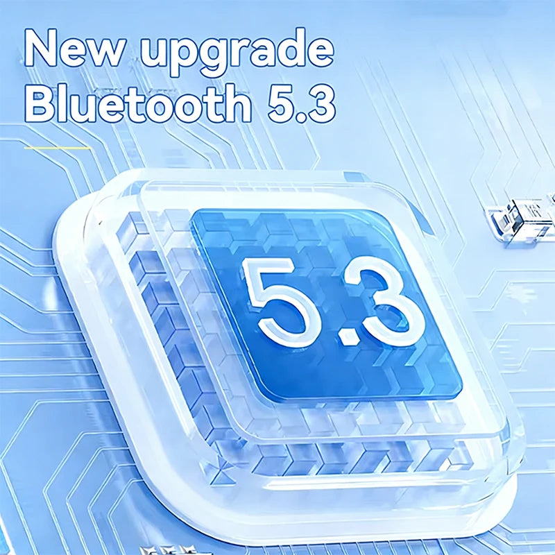 B53-Bluetooth 5.4 Wireless Earphones Small Earbuds Sleeping Sport Invisible Headphones Bass Sound Quality Headset