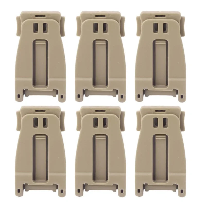 6/2pcs Outdoor Army Rucksack Accessory Molle System Webbing Buckle Clip Backpack Mounting Buckle Camping & Hiking Gadgets