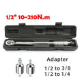 10-210/28-210N.m Torque Wrench 1/2” Precise Reversible Ratchet Torques Key Professional Bicycle Motorcycle Car Automotive Tool