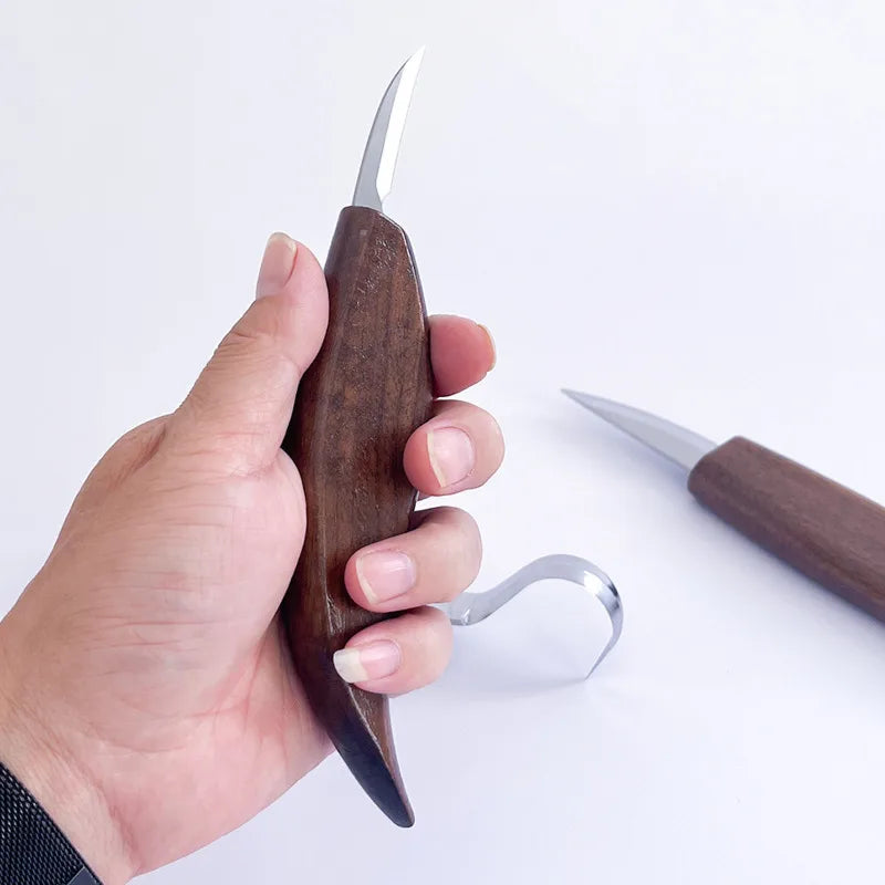 3pcs Wood Carving Tool Set Detail Chip Knife Whittling Kit Sharp Durable Hand Tools Suitable for Beginner DIY Woodcraft Creation