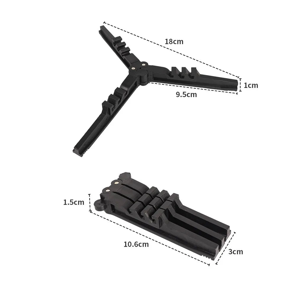 Outdoor Camping Gas Tank Rack Lightweight Foldable Canister Tripod Stand Base Bottle Shelf Gas Cylinder Stove Accessories