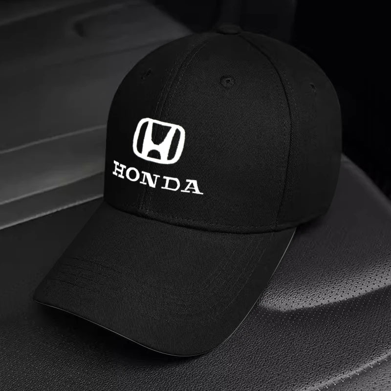 Car Logo Adjustable Baseball Hat Outdoor Duck Tongue Cap For Honda Accord Civic FIT Insight CRV Jazz HRV CRZ CRX City Vezel
