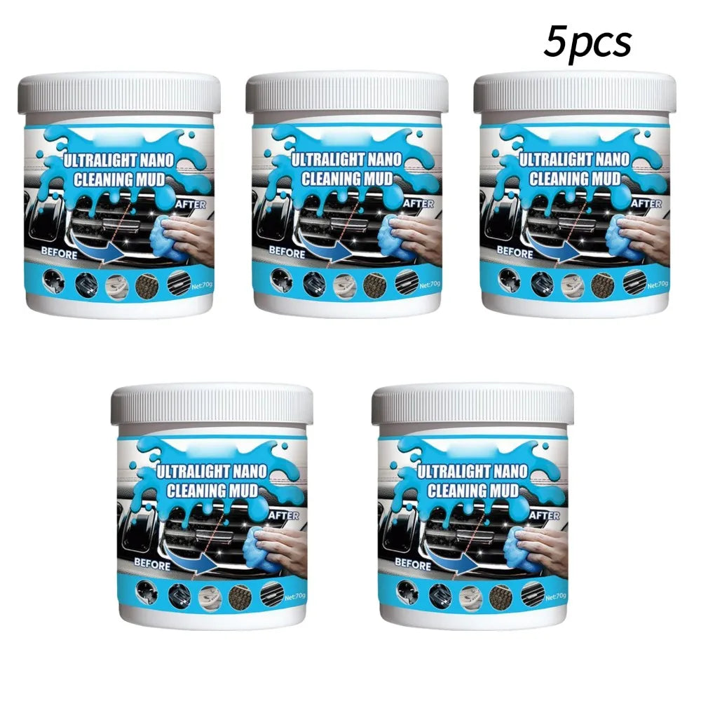 Car Cleaning Gel 70g Super Magic Cleaner Gel Multiuse Reusable Office  Auto Air Vent Dust Interior Wash Mud Dirt Remover Tools