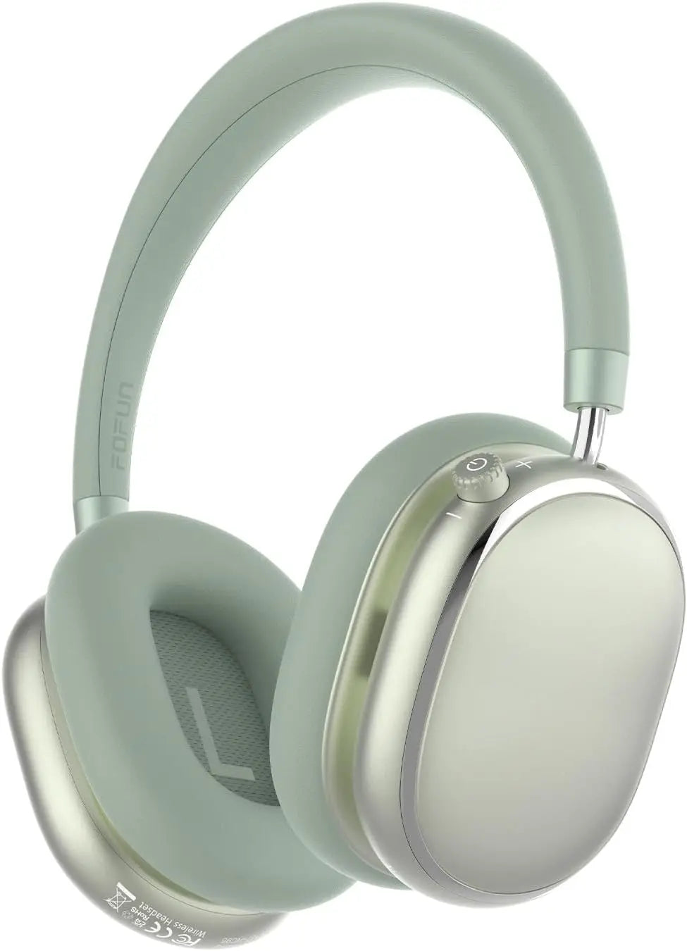Hybrid Active Noise Cancelling Headphones with Knob Control 65H Playtime Over Ear Headphones Wireless Bluetooth 6.0 Hi-Res Audio