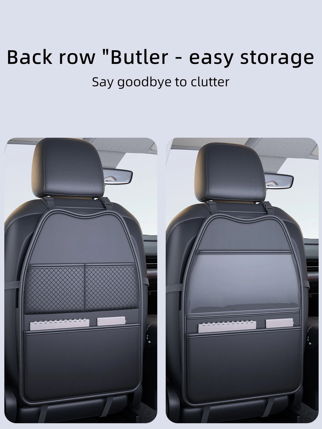 Practical multifunctional storage bag for car back, suitable for both regular and sport seats, high quality