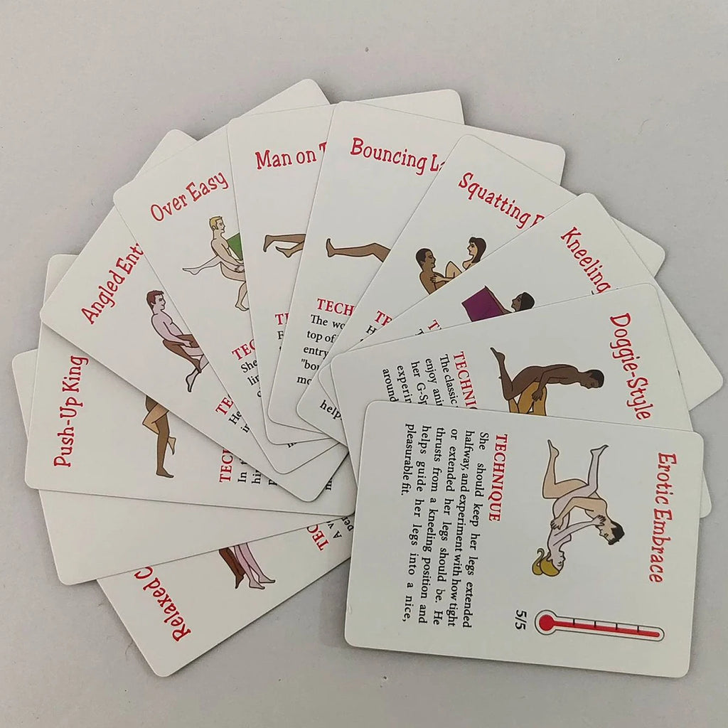 Adult Sexual Position Card 50 Positions Bondage Games 18+ Sex Love Cards Sexy Pose Card Naughty Valentine's gift Erotic Products